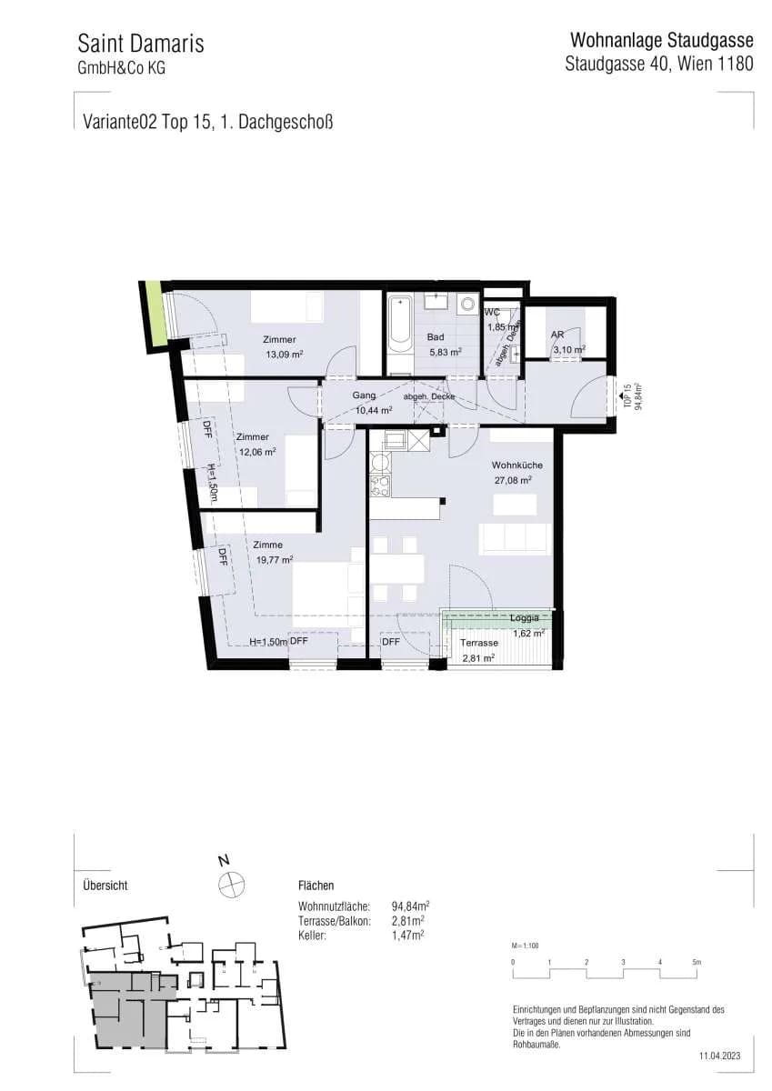 4-Zimmer-Wohnung kaufen in Wien – 93,47 m², € 935.500 – Bild 14 von 15