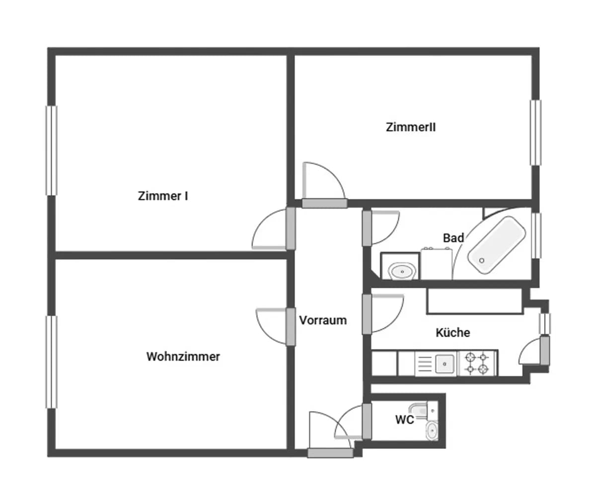 3-Zimmer-Wohnung kaufen in Graz – 76,75 m², € 175.000 – Bild 16 von 16