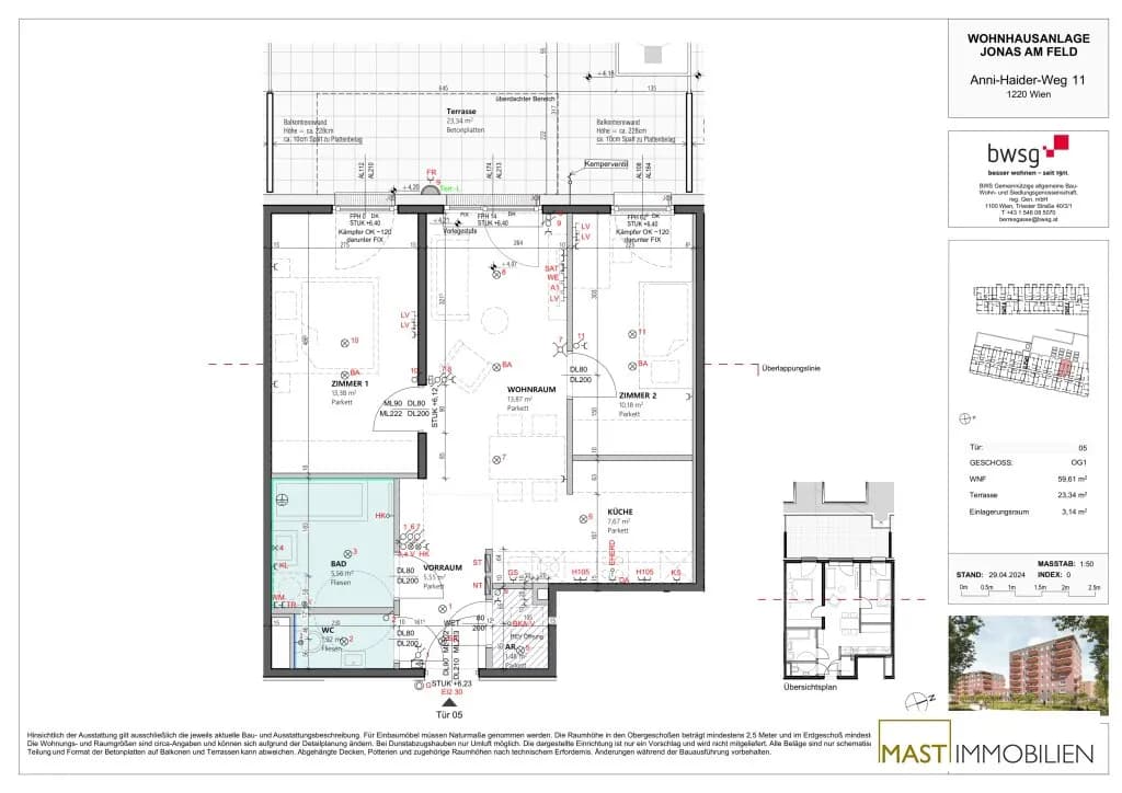 3-Zimmer-Wohnung kaufen in Wien – 59,61 m², € 340.000 – Bild 9 von 10