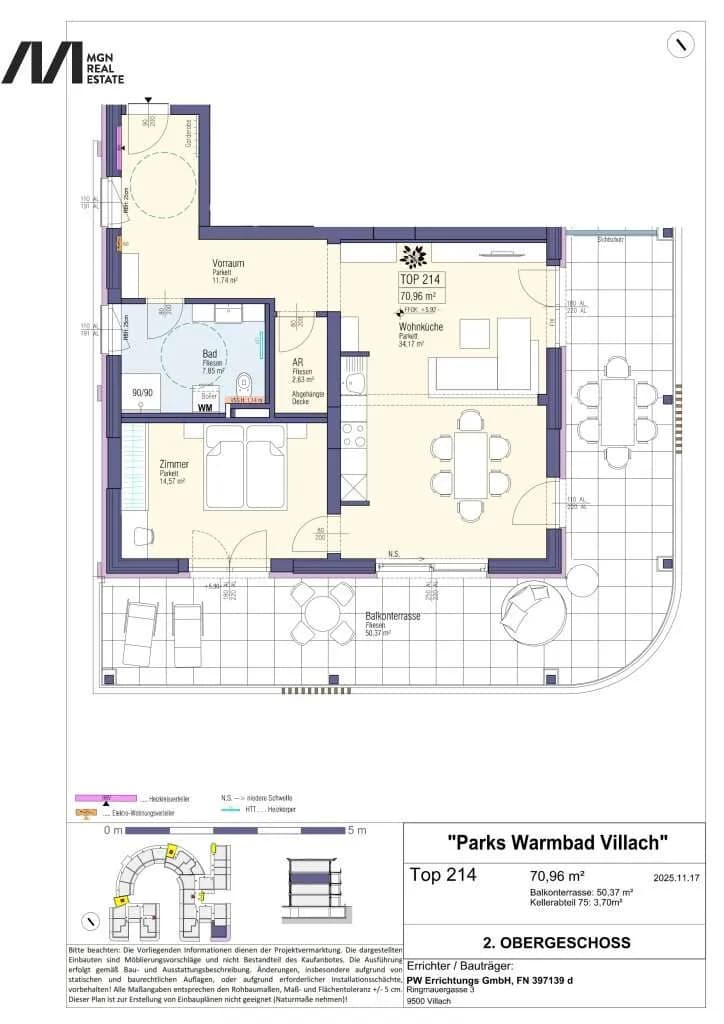 2-Zimmer-Wohnung kaufen in Villach – 71,04 m², € 583.000 – Bild 12 von 13