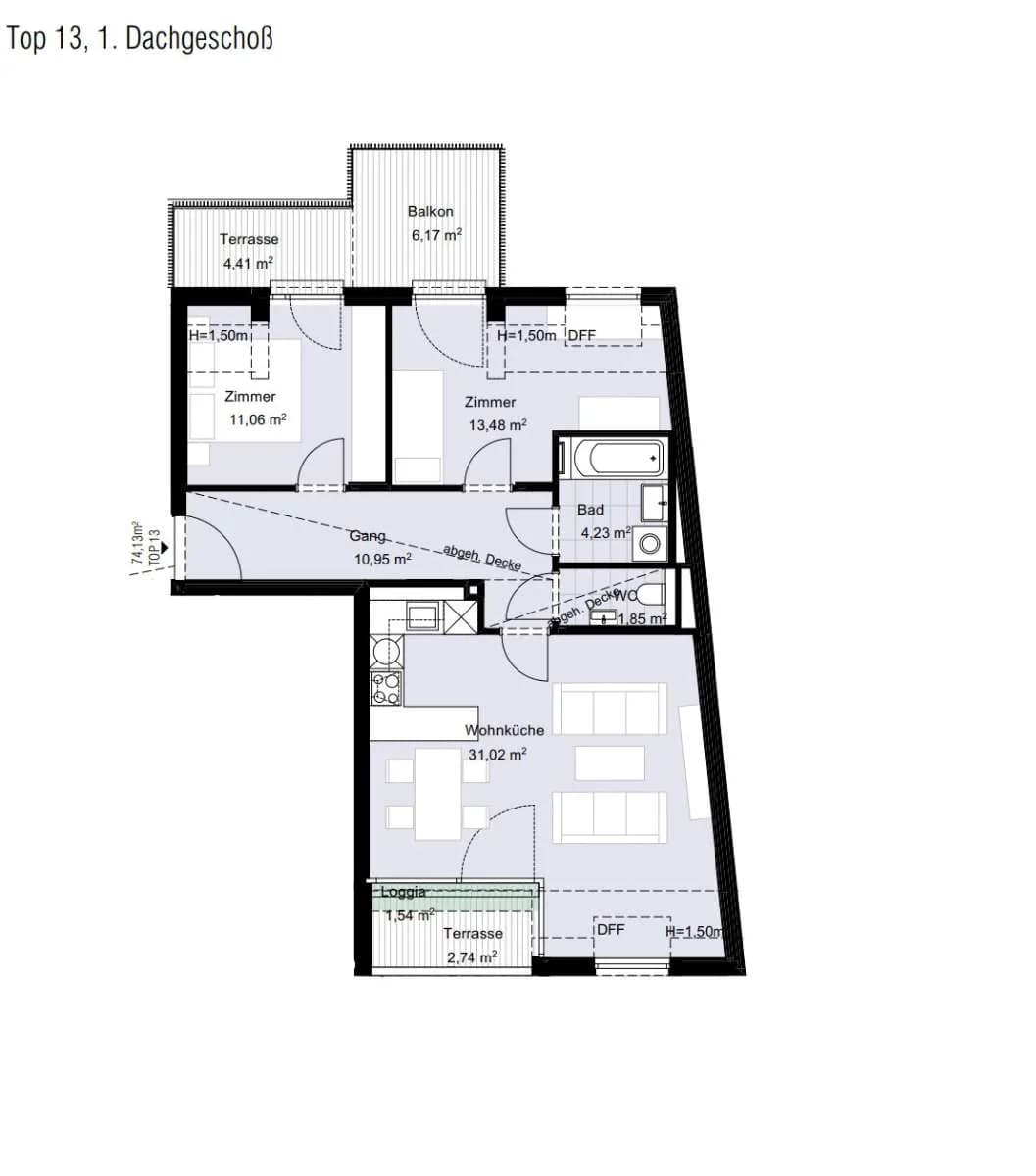 3-Zimmer-Wohnung kaufen in Wien – 71,2 m², € 775.200 – Bild 17 von 19