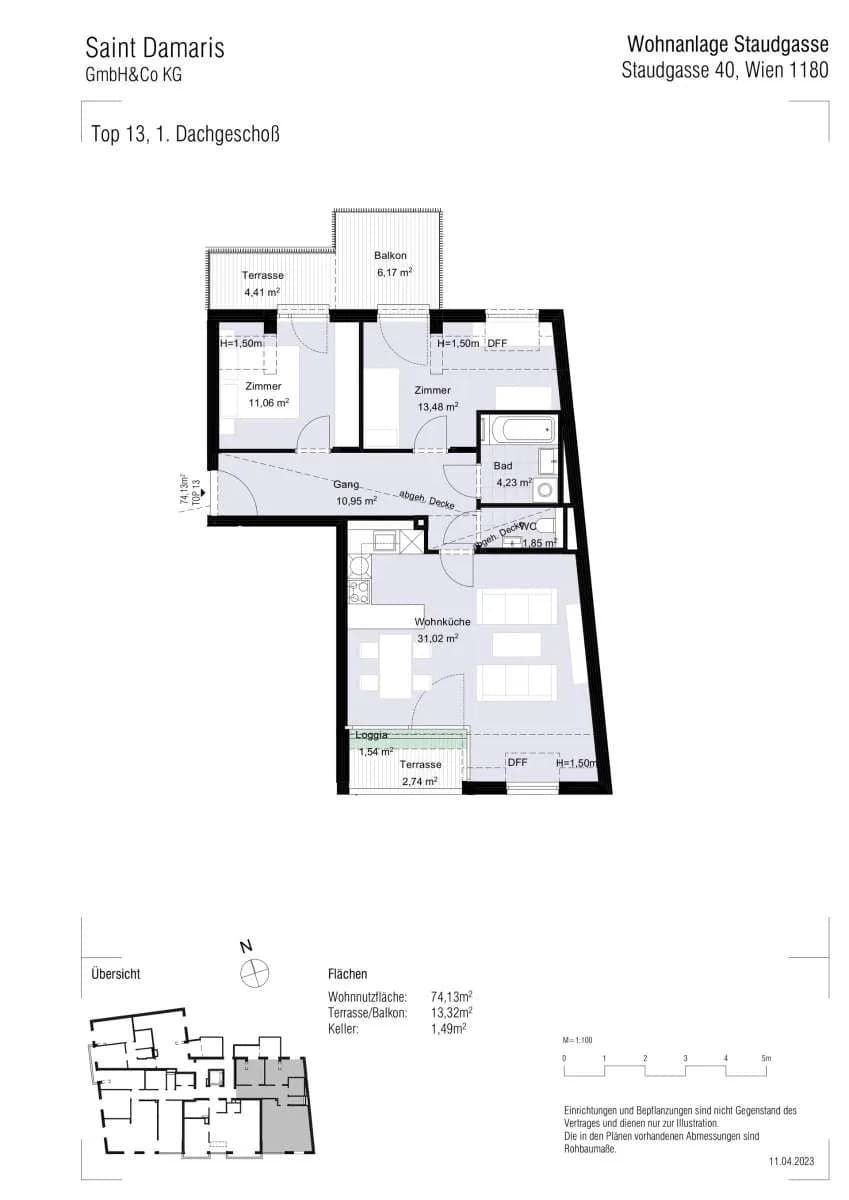 3-Zimmer-Wohnung kaufen in Wien – 71,2 m², € 775.200 – Bild 18 von 19
