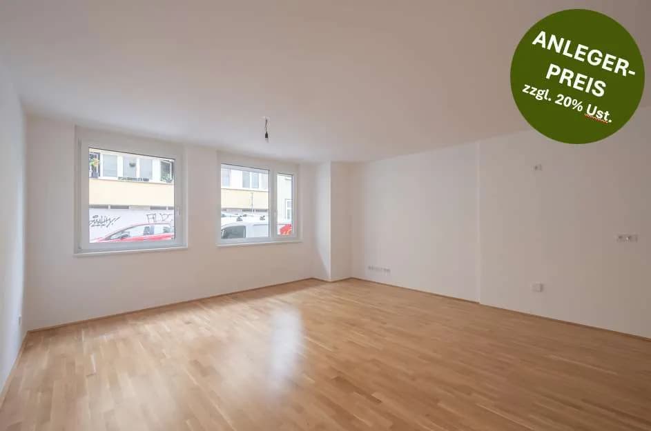 2-Zimmer-Gewerbeimmobilie kaufen in Wien – 56,17 m², € 374.312 – Bild 1 von 11