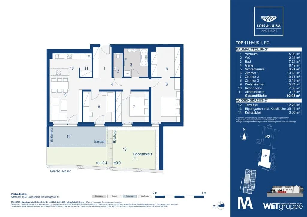 4-Zimmer-Wohnung kaufen in Krems Land – 92,98 m², € 398.000 – Bild 8 von 8