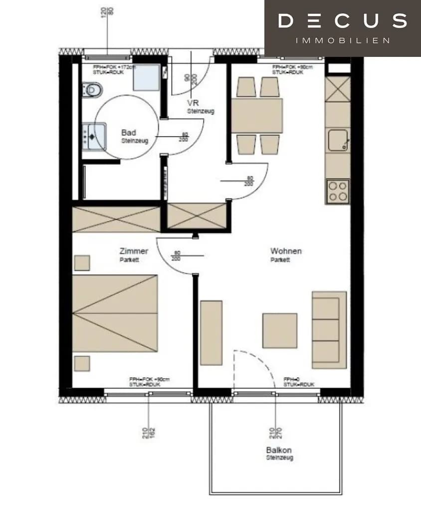 2-Zimmer-Wohnung mieten in Graz – 44 m², € 650 – Bild 9 von 9