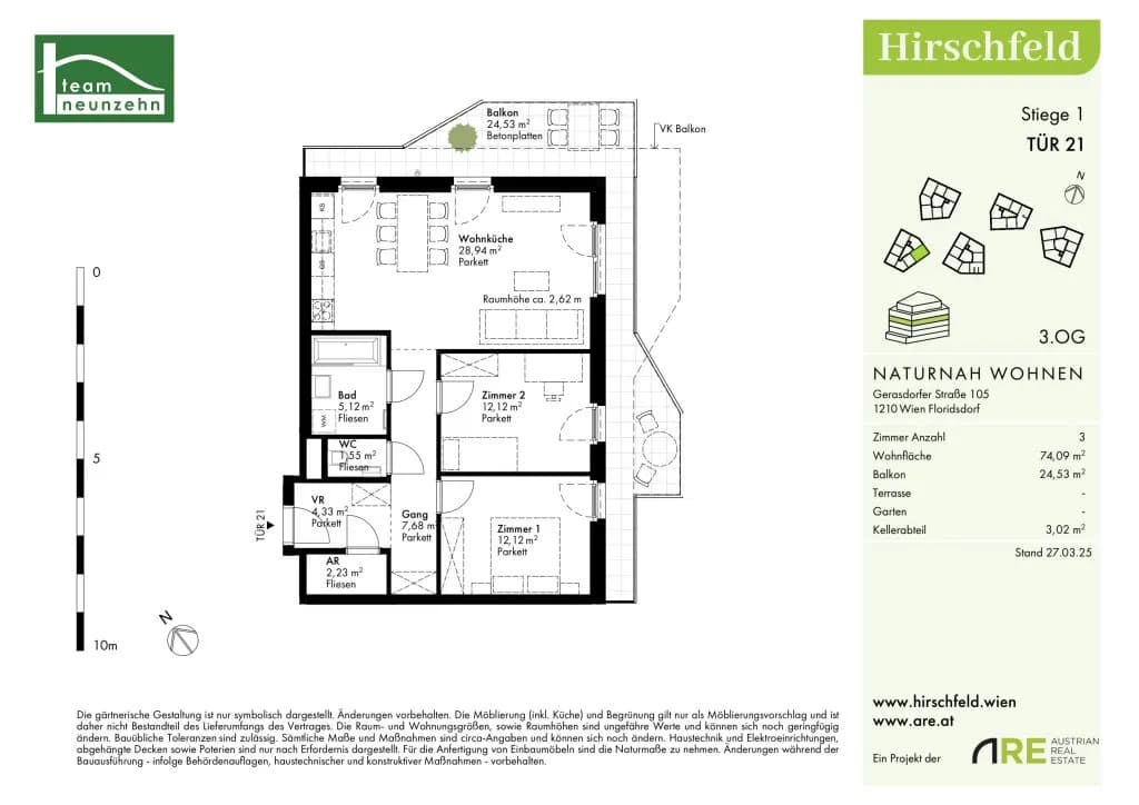 2-Zimmer-Wohnung kaufen in Wien – 74,09 m², € 442.000 – Bild 34 von 34
