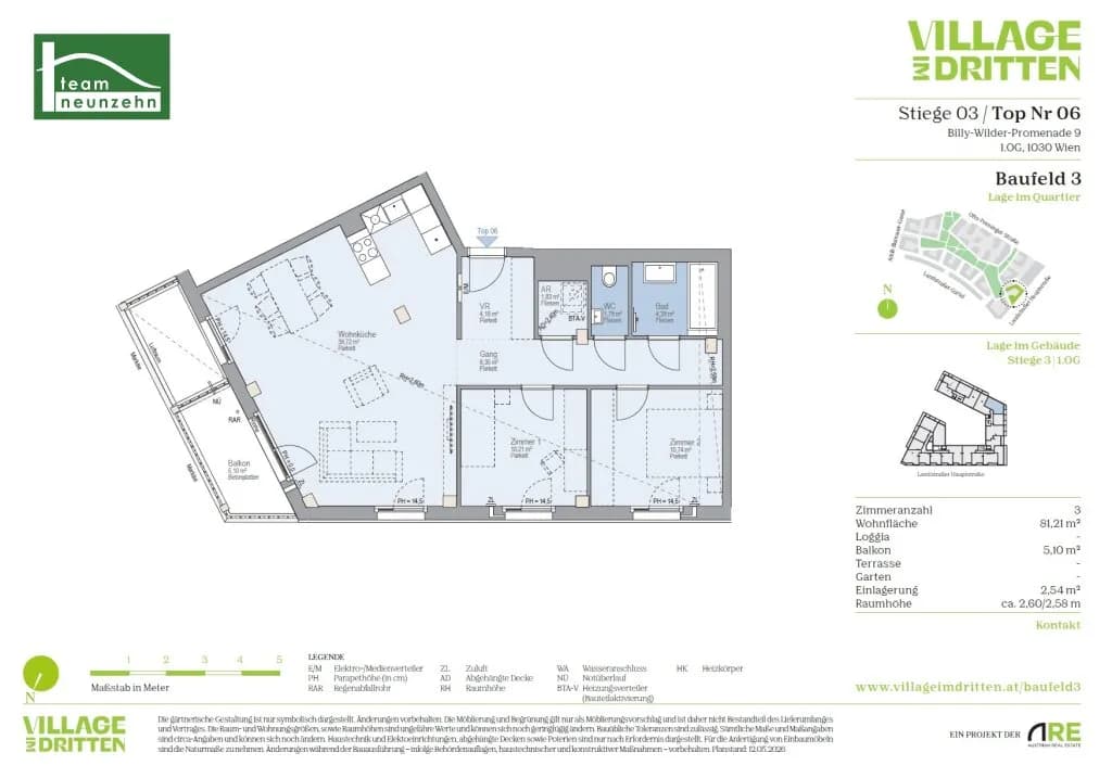 3-Zimmer-Wohnung mieten in Wien – 81,21 m², € 1.749 – Bild 26 von 26
