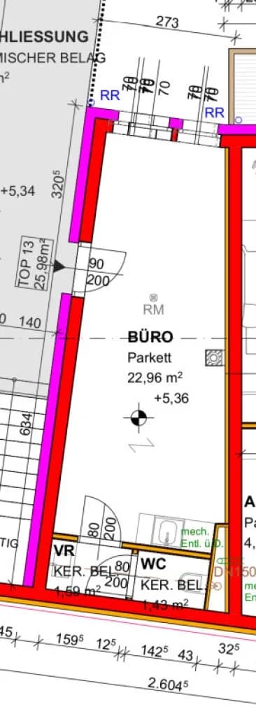1-Zimmer-Gewerbeimmobilie mieten in Gänserndorf – 26 m², € 248 – Bild 13 von 13
