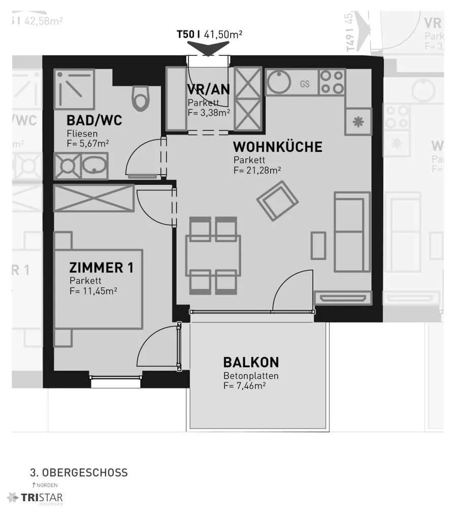 2-Zimmer-Wohnung kaufen in Wien – 41,92 m², € 329.500