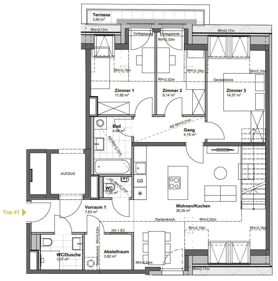 4-Zimmer-Wohnung kaufen in Wien – 98,42 m², € 883.900 – Bild 7 von 10