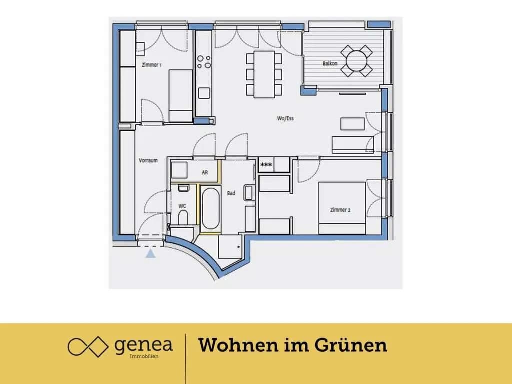 3-Zimmer-Wohnung kaufen in Graz – 70,97 m², € 366.000 – Bild 2 von 19