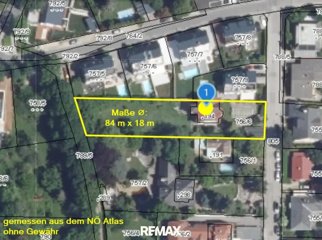 Grundstück kaufen in Mödling – 1 423 m², € 790.000 – Bild 5 von 5
