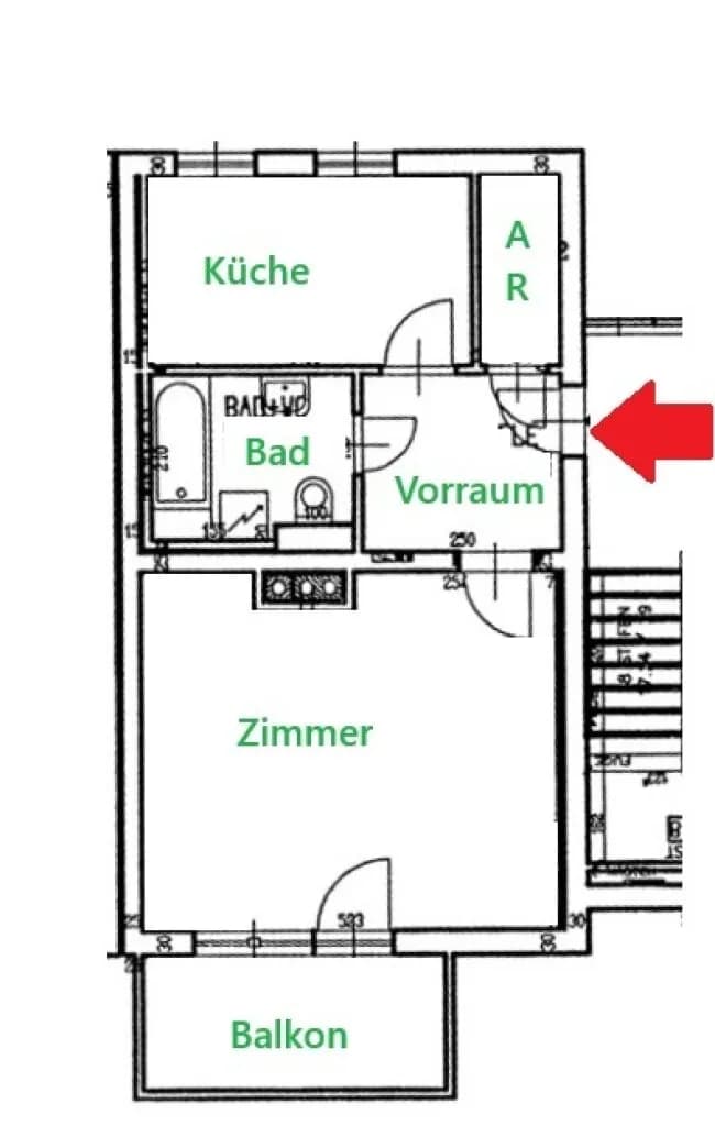 1-Zimmer-Wohnung kaufen in Graz – 45,81 m², € 139.900 – Bild 11 von 11