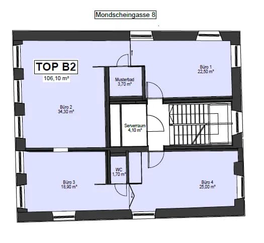 4-Zimmer-Gewerbeimmobilie mieten in Dornbirn – 106 m², € 1.986 – Bild 10 von 10