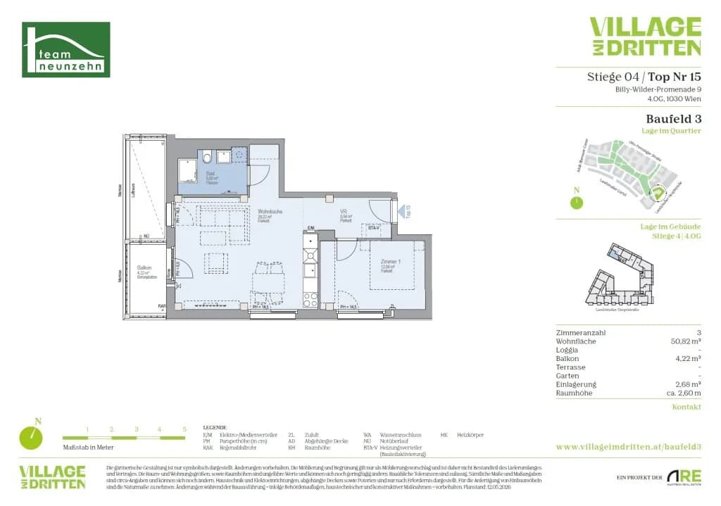 2-Zimmer-Wohnung mieten in Wien – 50,82 m², € 1.179 – Bild 21 von 21