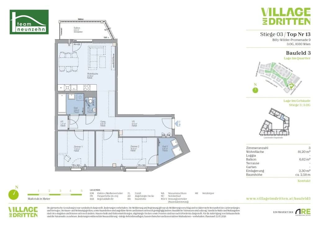 3-Zimmer-Wohnung mieten in Wien – 81,29 m², € 1.749 – Bild 27 von 27