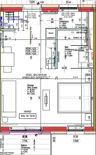 1-Zimmer-Wohnung mieten in Graz – 36,28 m², € 650 – Bild 6 von 6