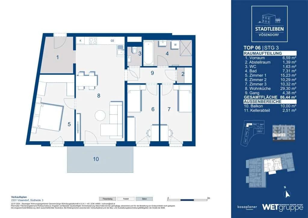 4-Zimmer-Wohnung kaufen in Mödling – 86,44 m², € 410.300 – Bild 7 von 7