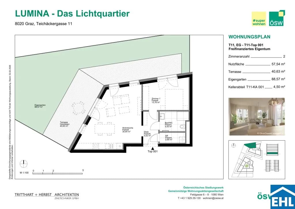 2-Zimmer-Wohnung kaufen in Graz – 58,7 m², € 276.000 – Bild 9 von 10