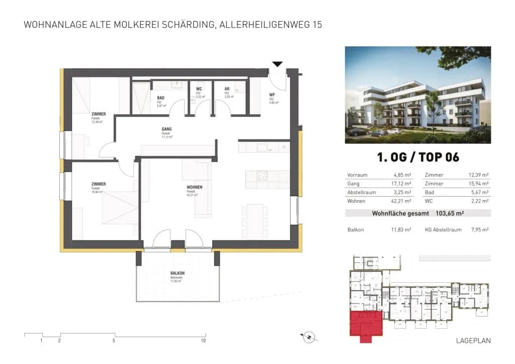 3-Zimmer-Wohnung mieten in Schärding – 103,65 m², € 1.309 – Bild 26 von 27