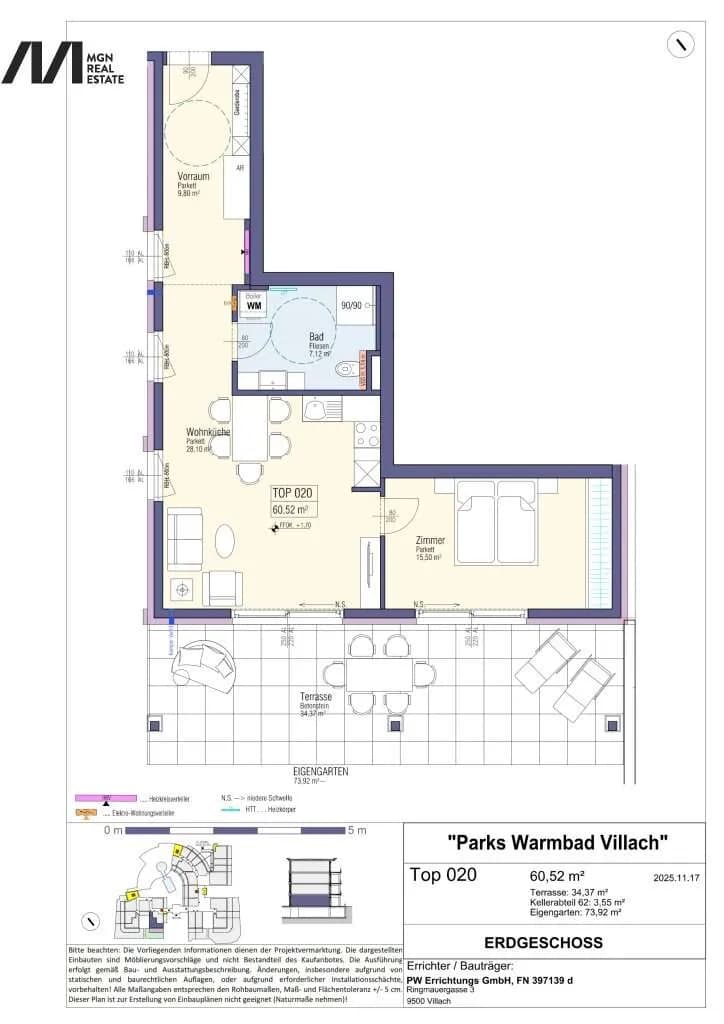 2-Zimmer-Wohnung kaufen in Villach – 60,52 m², € 465.000 – Bild 12 von 13