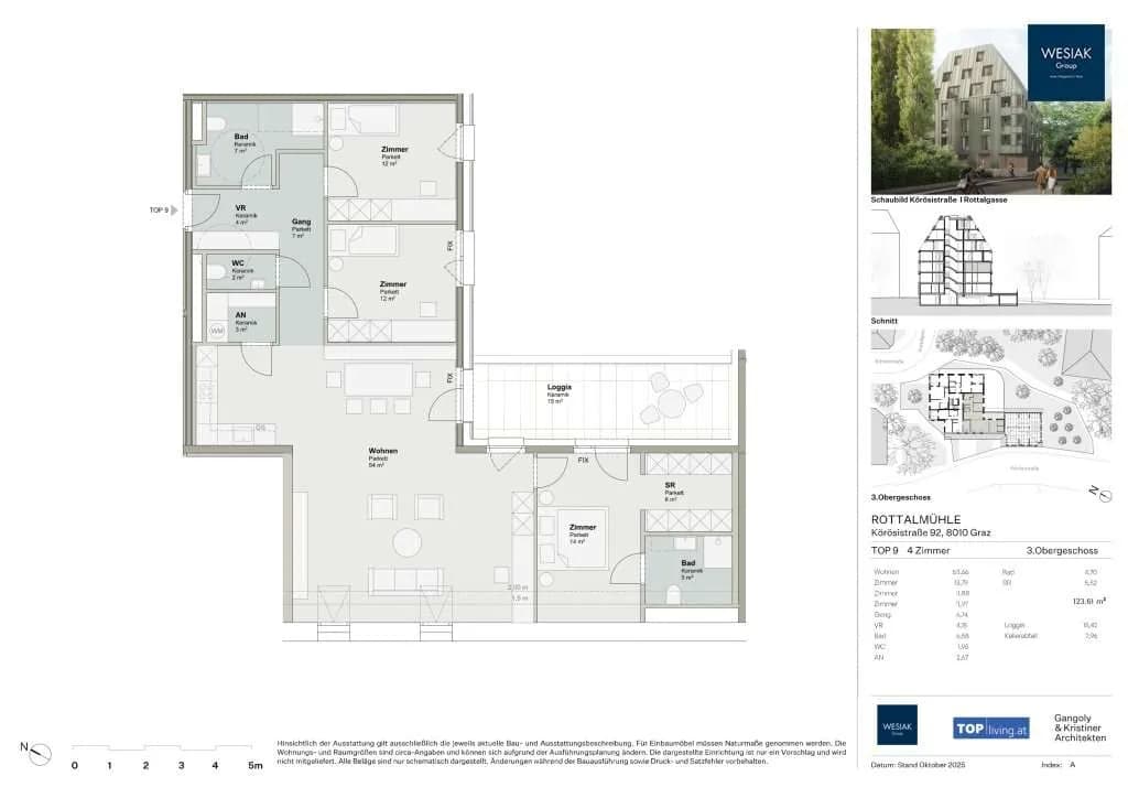 4-Zimmer-Wohnung kaufen in Graz – 123,61 m², € 897.680 – Bild 6 von 6