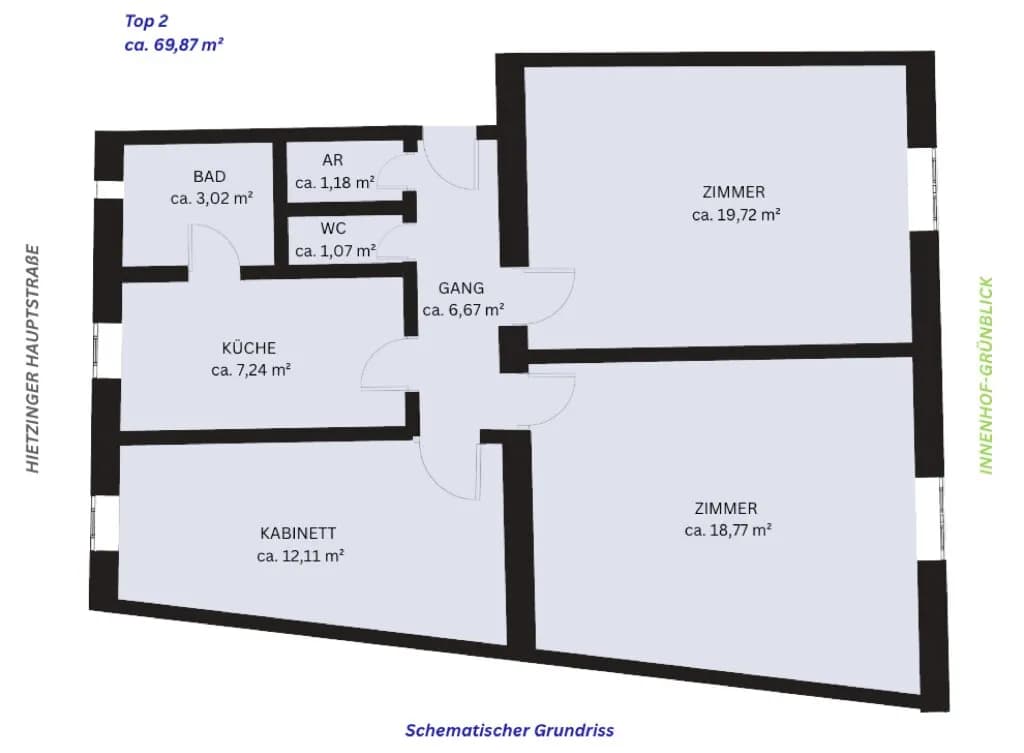 3-Zimmer-Gewerbeimmobilie kaufen in Wien – 69,87 m², € 309.000 – Bild 15 von 15