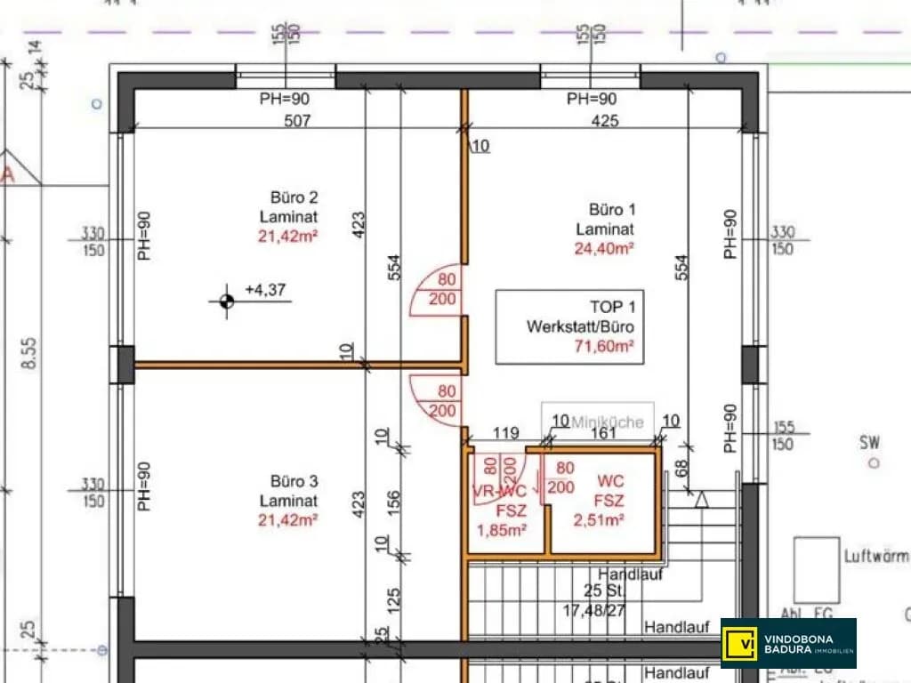 Gewerbeimmobilie mieten in Baden – 177 m², € 2.417 – Bild 18 von 18