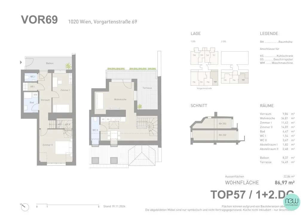 3-Zimmer-Wohnung mieten in Wien – 86,97 m², € 1.970 – Bild 19 von 21