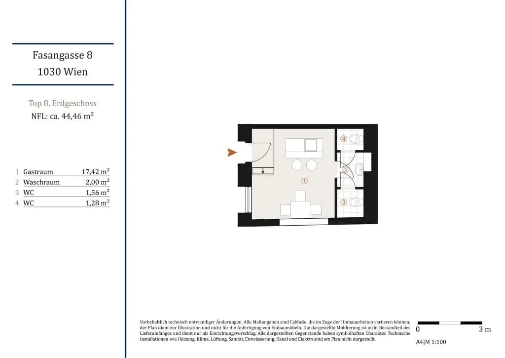 1-Zimmer-Immobilie kaufen in Wien – 22 m², € 140.000 – Bild 5 von 5