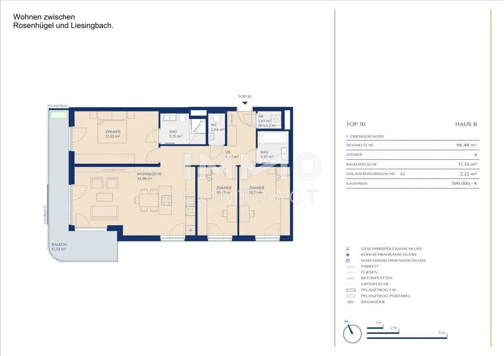4-Zimmer-Wohnung kaufen in Wien – 96,48 m², € 599.000 – Bild 11 von 11