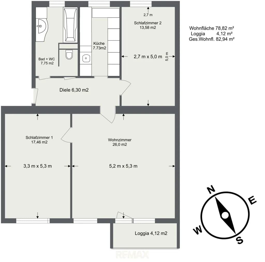 3-Zimmer-Wohnung kaufen in Baden – 82 m², € 169.900 – Bild 19 von 19