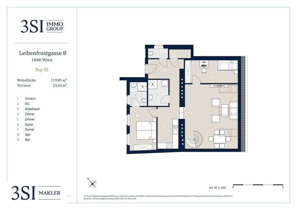 4-Zimmer-Wohnung kaufen in Wien – 119,85 m², € 990.000 – Bild 18 von 20