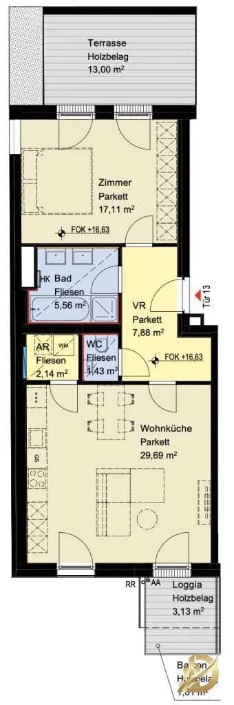 2-Zimmer-Wohnung kaufen in Wien – 63,91 m², € 549.000 – Bild 34 von 36