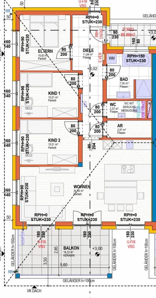 4-Zimmer-Wohnung kaufen in Linz Land – 89,88 m², € 420.000 – Bild 8 von 11