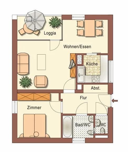 2-Zimmer-Wohnung mieten in Südoststeiermark – 61,28 m², € 428 – Bild 19 von 20