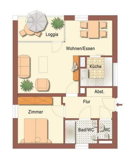 2-Zimmer-Wohnung mieten in Südoststeiermark – 61,28 m², € 428 – Bild 20 von 20