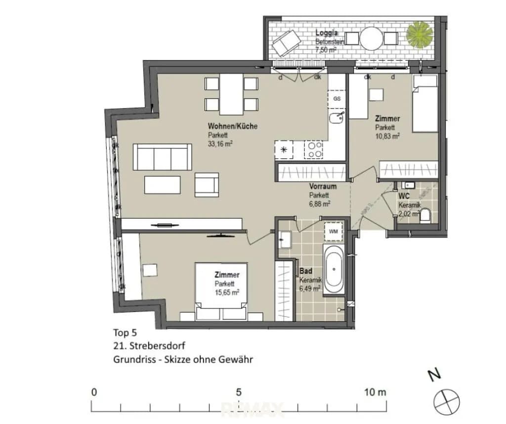 3-Zimmer-Wohnung mieten in Wien – 82 m², € 1.489 – Bild 7 von 20