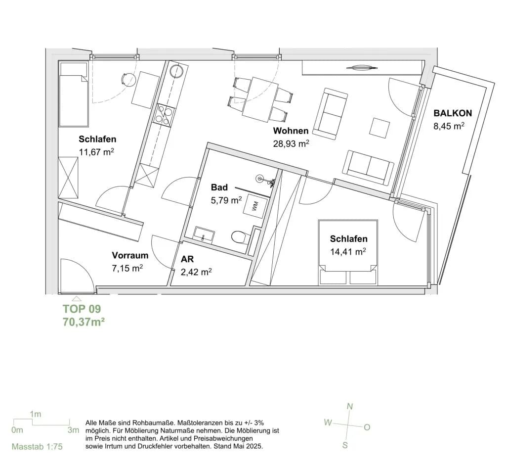 3-Zimmer-Wohnung kaufen in Innsbruck – 70,37 m², € 598.100 – Bild 4 von 4