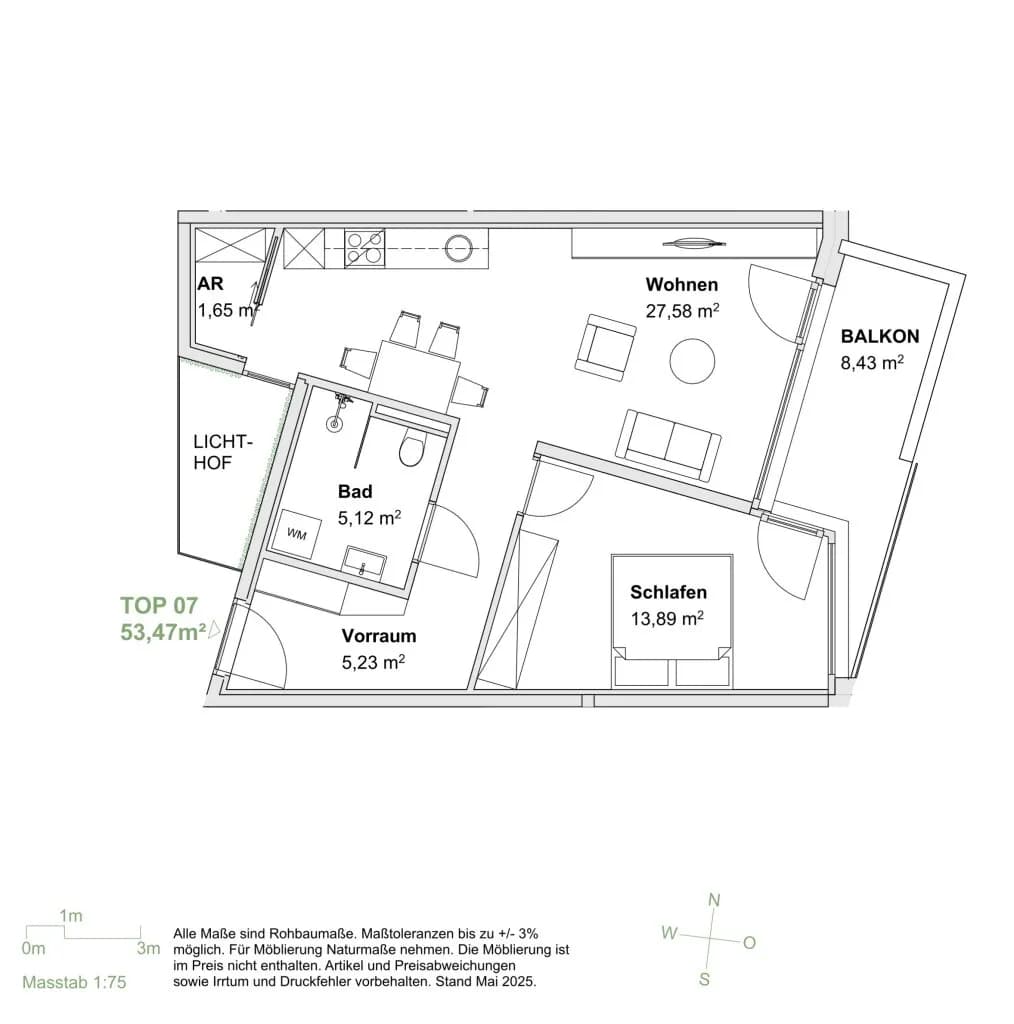 2-Zimmer-Wohnung kaufen in Innsbruck – 53,47 m², € 429.000 – Bild 4 von 4