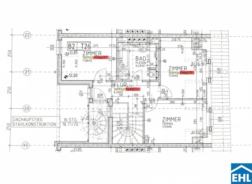 4-Zimmer-Wohnung kaufen in Mödling – 85,44 m², € 398.000 – Bild 23 von 25