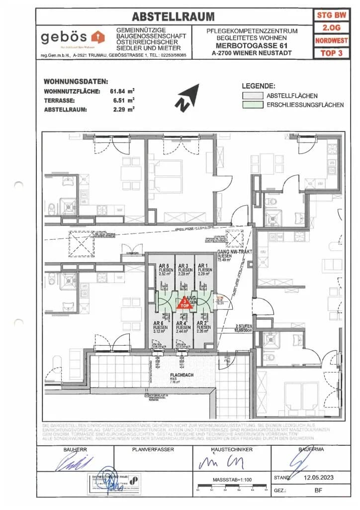 2-Zimmer-Wohnung mieten in Wiener Neustadt – 61,84 m², € 1.310 – Bild 14 von 14
