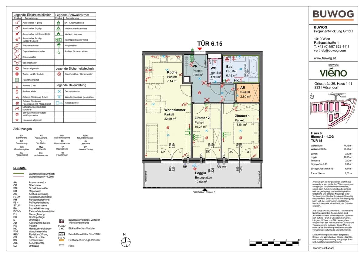 3-Zimmer-Wohnung mieten in Mödling – 76 m², € 1.773 – Bild 1 von 12