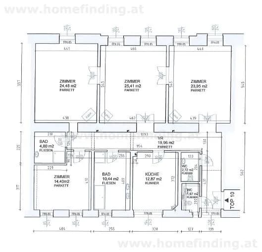 4-Zimmer-Wohnung mieten in Wien – 141 m², € 2.668 – Bild 13 von 13