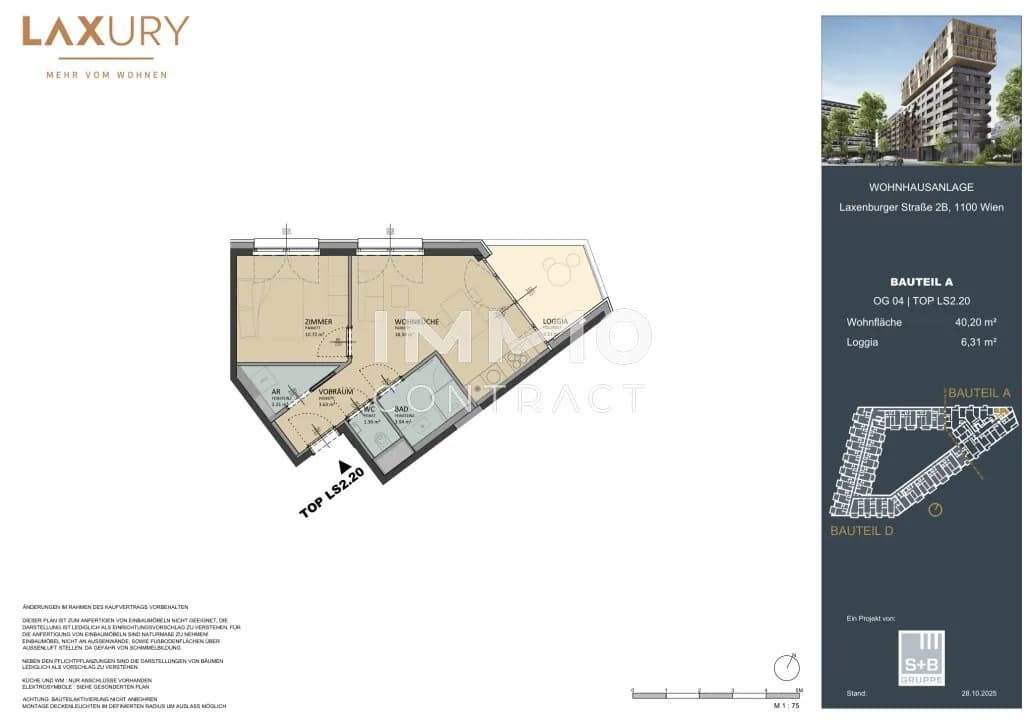 2-Zimmer-Wohnung kaufen in Wien – 39,82 m², € 340.000 – Bild 17 von 17