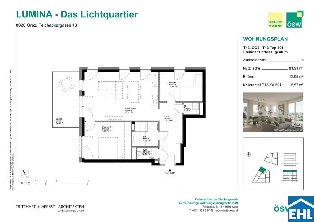 3-Zimmer-Wohnung kaufen in Graz – 81,15 m², € 389.000 – Bild 9 von 9