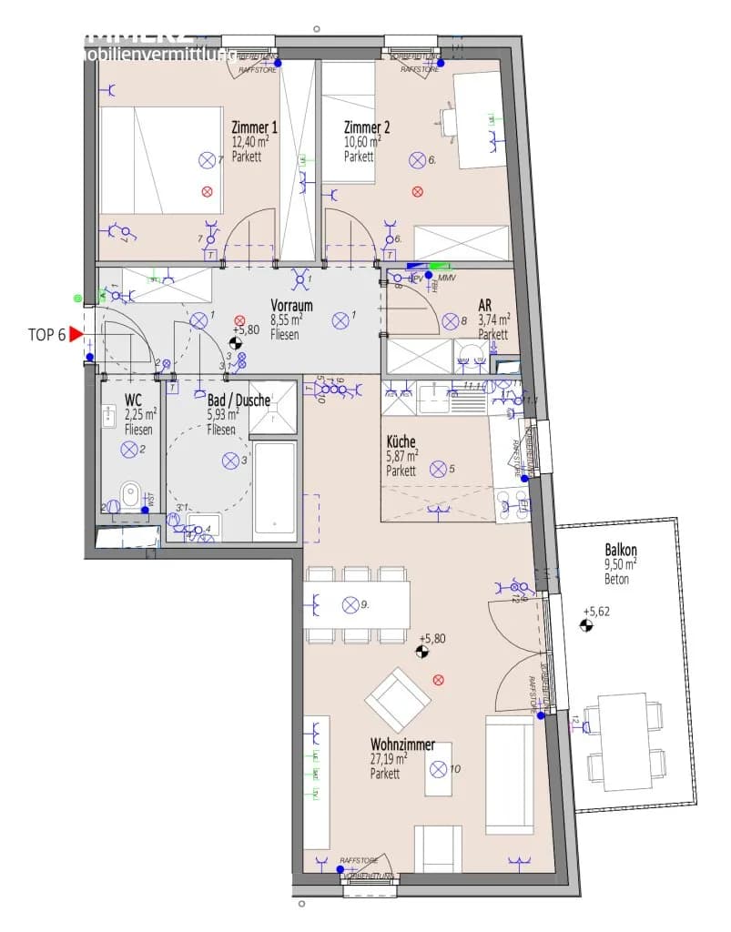 3-Zimmer-Wohnung kaufen in Wiener Neustadt – 76,53 m², € 315.700 – Bild 17 von 17