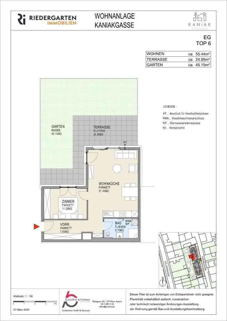 2-Zimmer-Wohnung kaufen in Wien – 55,44 m², € 435.000 – Bild 6 von 6