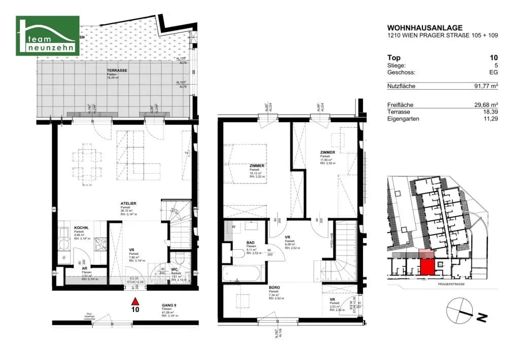 3-Zimmer-Wohnung mieten in Wien – 91,77 m², € 1.674 – Bild 19 von 19