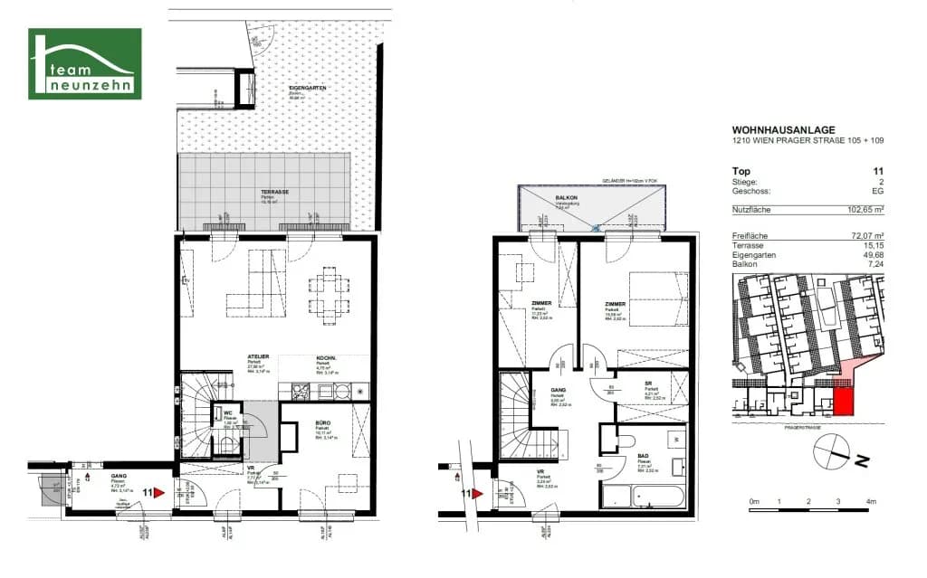 4-Zimmer-Wohnung mieten in Wien – 102,65 m², € 1.926 – Bild 20 von 20